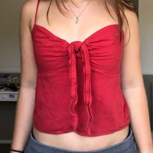 SOLD Brandy Melville Sasha tie front tank top